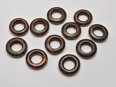 200 Brown Round Ring Wood Beads 16mm ~Wooden Ring Beads