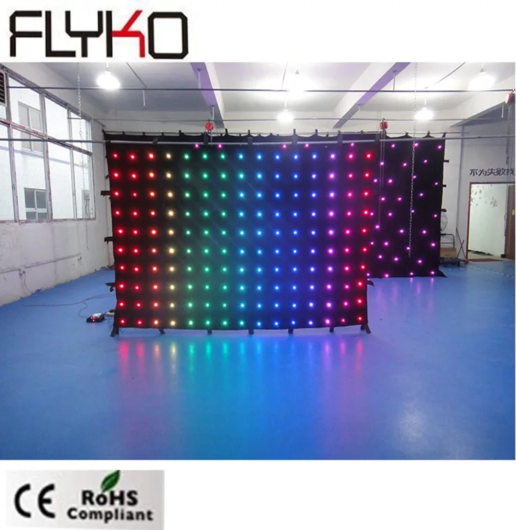 

P20 2m*3m high quality led party equipment for sale dj booth table dj led video curtain