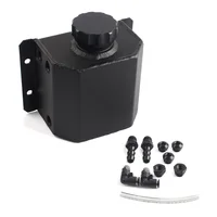 Tanque de depósito de lata de captura de aceite de aluminio de 1L con tapón de drenaje, tanque de aceite de ventilación, tanque de combustible, estilo Universal