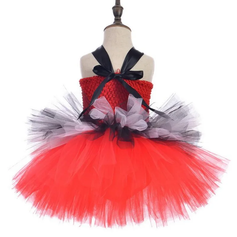 Halloween Kids Tutu Dress For Girl Birthday Party Circus Orchestra Cosplay Costume  Girls Child Christmas Fancy Tulle Dress