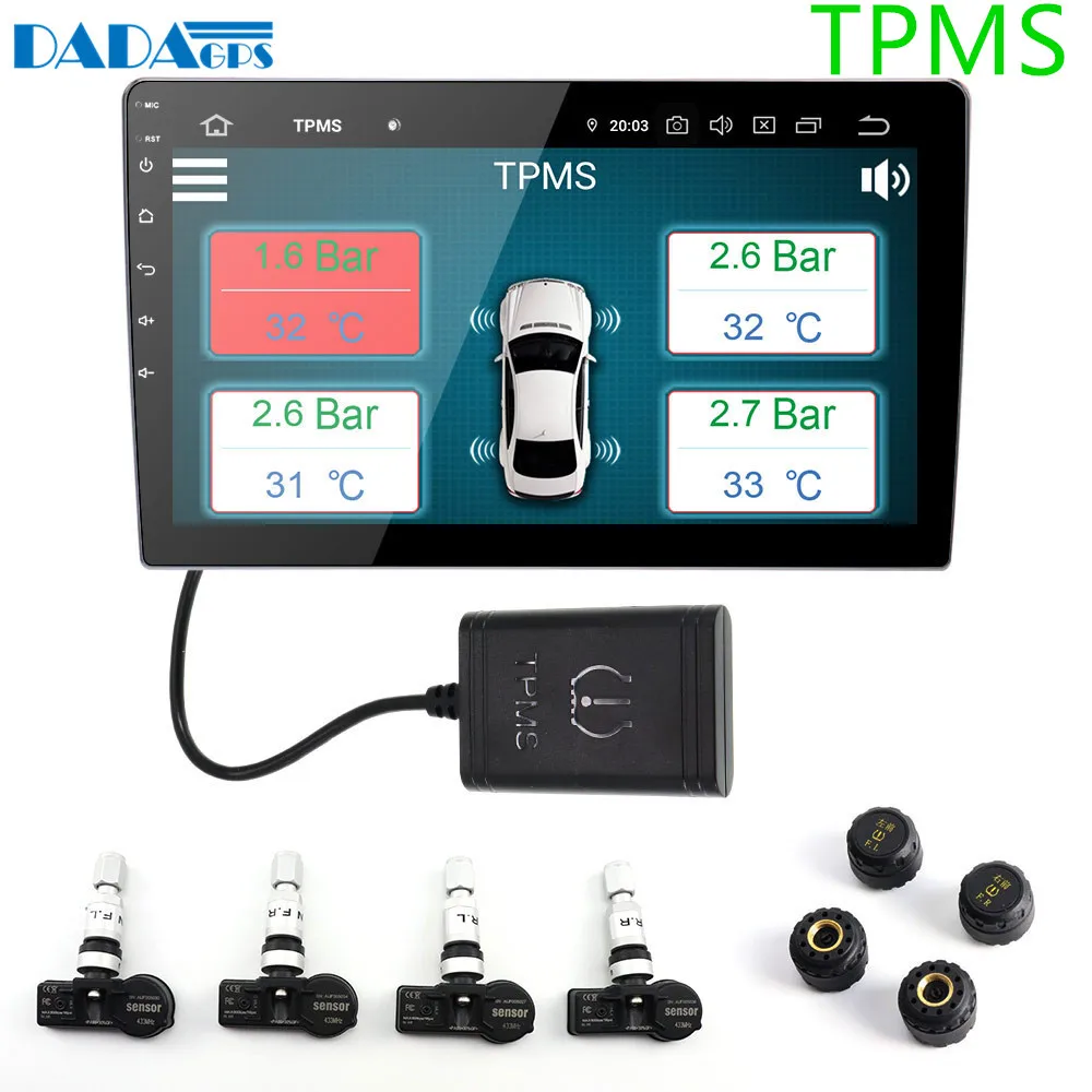 USB Android TPMS tire pressure monitor/Android tire pressure monitoring alarm system wireless transmission TPMS