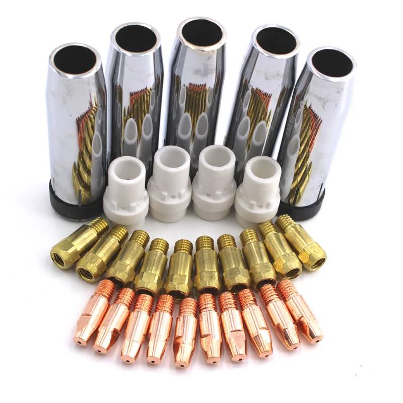 40pcs consumables=Tip+electrode+shield cups+swir gas ring  of the MIG MAG 36KD torch use for MIG MAG welding machine