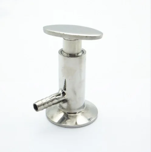 

SUS304 Stainless Steel Sanitary 1.5" Tri Clamp Sampling Valve 10mm hose Barb Ferrule O/D 50.5mm For Homebrew Dairy Produt