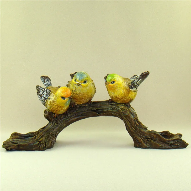 Handmade Birds Candle Holder Ornamental Resin Miniatures Birdie Candlestick Art and Craft Tealight Party Decor Home Accessories