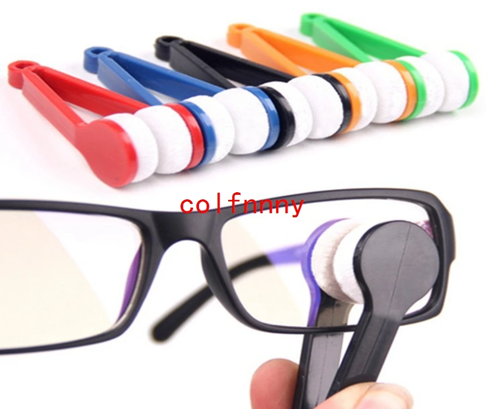 500pcs/lot Fast Shipping Fashion Hot Mini Sun Glasses Eyeglass Microfiber Brush Cleaner Home Office Easy