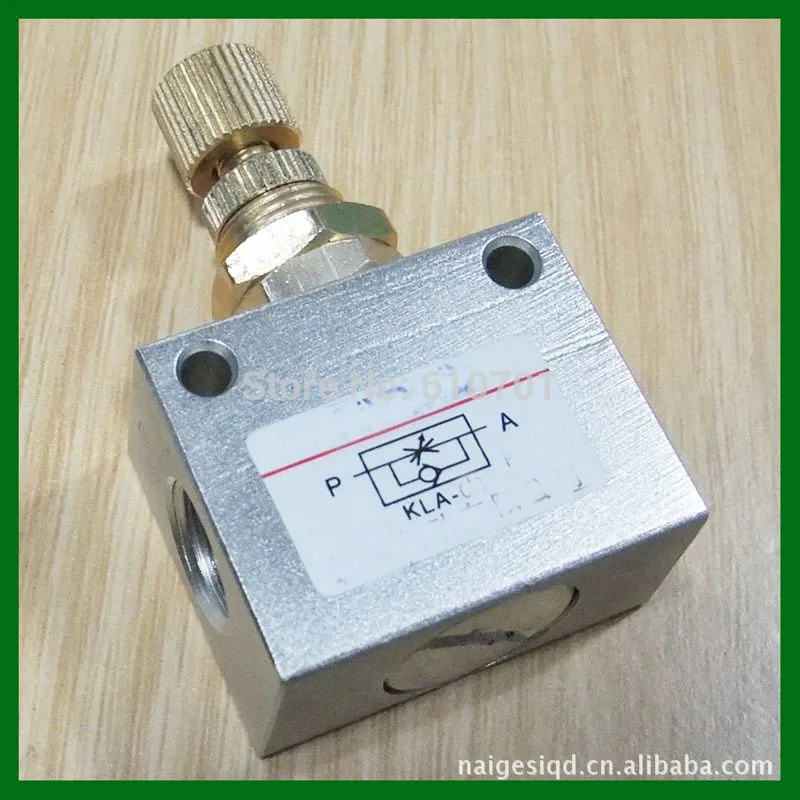 

Pneumatic shuttle valve 3/8" BSP Air flow control throttle valve one way valve KLA-10