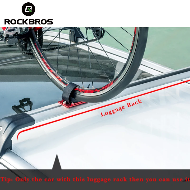 ROCKBROS Roof Mount Bike Rack For SUV Car With Luggage Rack MTB Rode Bike Bicycle Car Roof Carrier Fork Mount Rack Universal