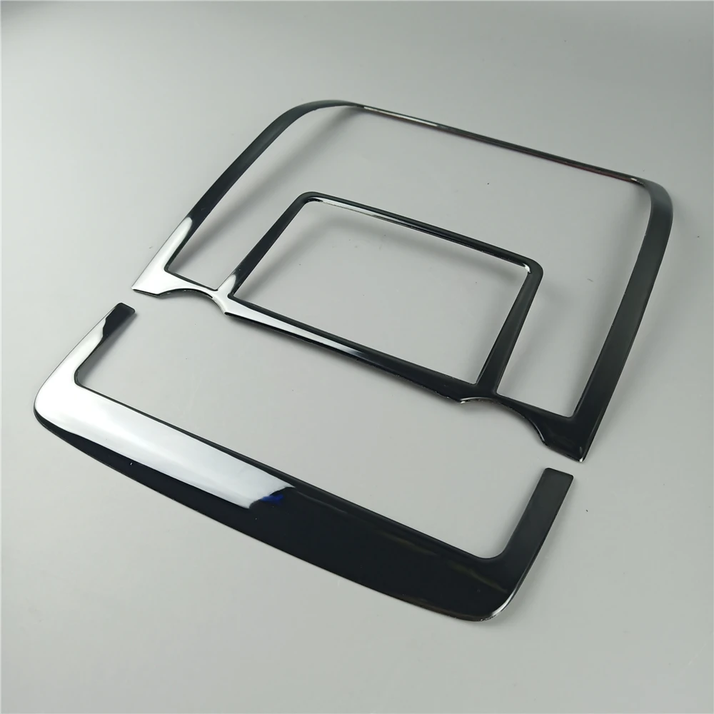 Black Car Roof Reading Lamp Frame Decoration Cover Trim 2Pcs For BMW X5 E70 X6 E71 2008-2014 Stainless Steel