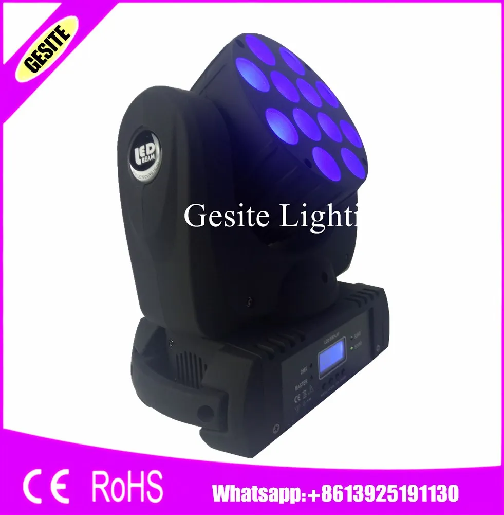 

Hot 6pcs/lot Best quality LED beam RGBW 4in1 washing beam 12x12w led moving head disco dj lighting dmx beam stage light factory