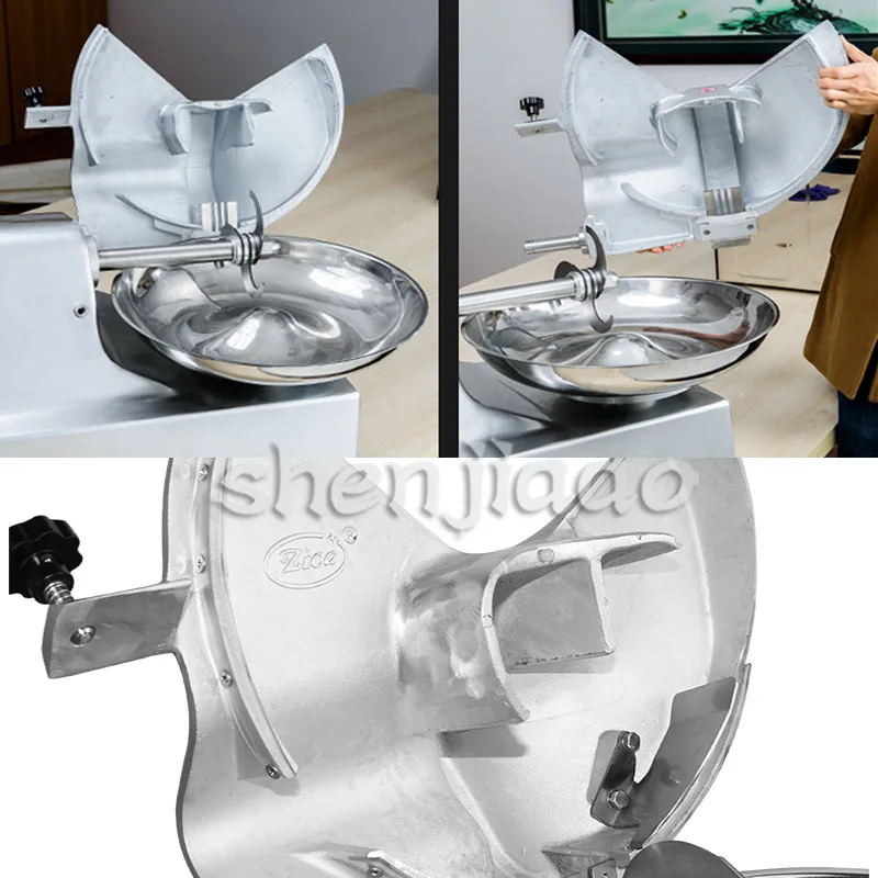 HLQ-8-picadora de carne y verduras, mezcladora multifuncional, trituradora de verduras, comercial, 8L, 550W, 220v