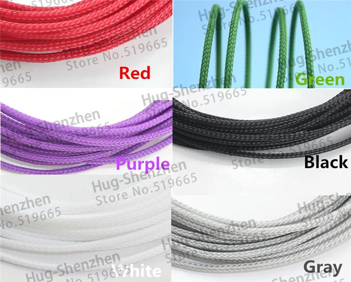 High Quality 3MM Tight Braided PET Expandable Sleeving New High Quality Color Selectable 200M with shipping