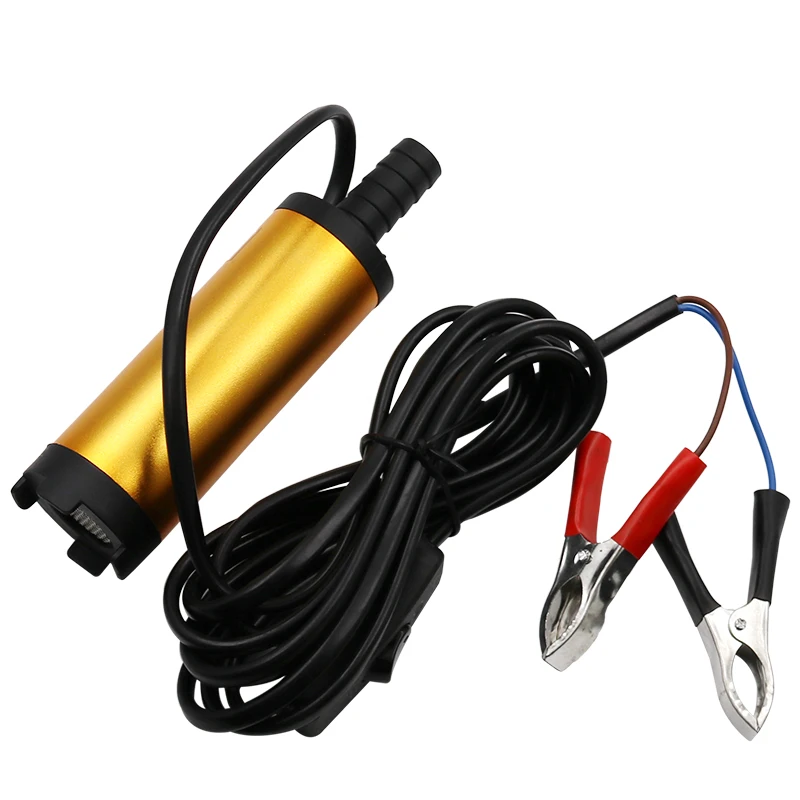 Mini DC 12V Diameter 38MM Electric Water Oil Car Camping Submersible Transfer Pump Aluminium Alloy