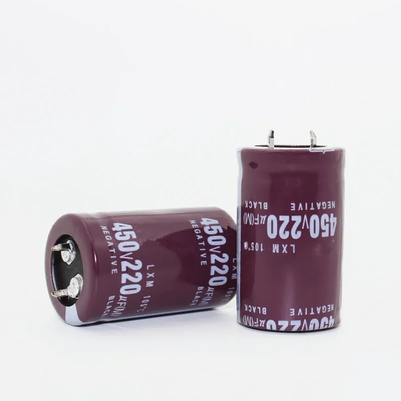 10~20pcs/lot 450V 220UF Radial DIP Aluminum Electrolytic Capacitors size 25*40 220UF 450V Tolerance 20%