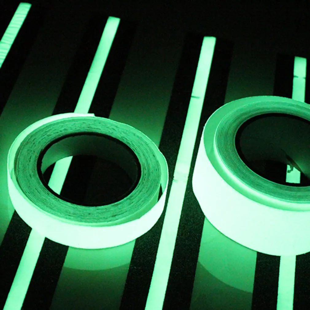 High Quality 3 Meters Self-adhesive Tape Glow In The Dark Outdoor Night Sports Reflective Warning Safety Security Tapes