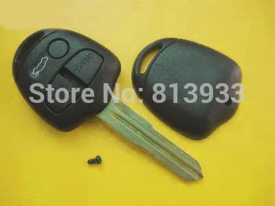 PREISEI 20Pieces/Lot 3 Button Car Remote Key Blanks Fobs Custom For Mitsubishi With Left Blade