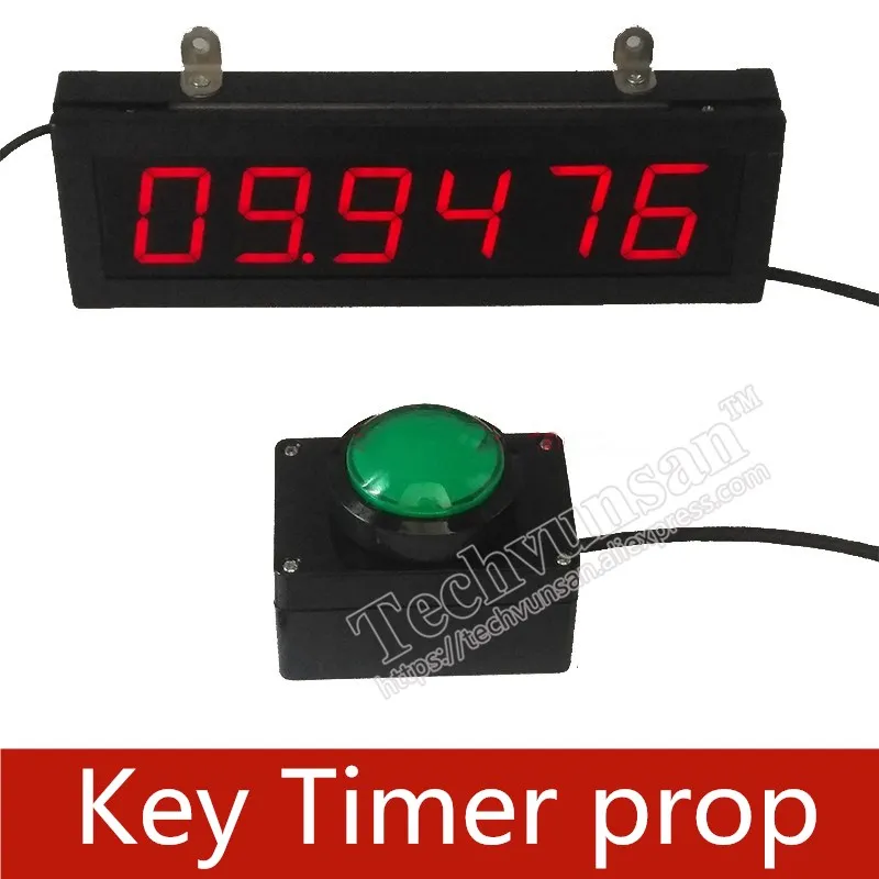 Secret room escape prop 6-digit digital tube button timer Store Promotion Marketing activities Drainage of popularity Lucky Draw