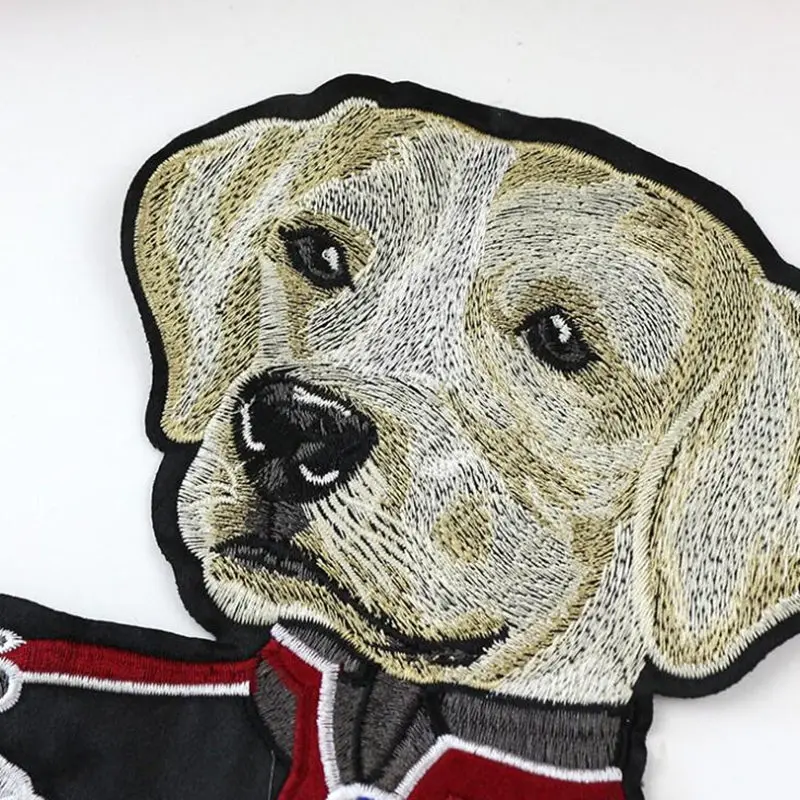 Large Dog Sewing Accessories Patchworks Cartoon Patches Clothing Applique Fabric For Handmade design Sweater Coat decoration