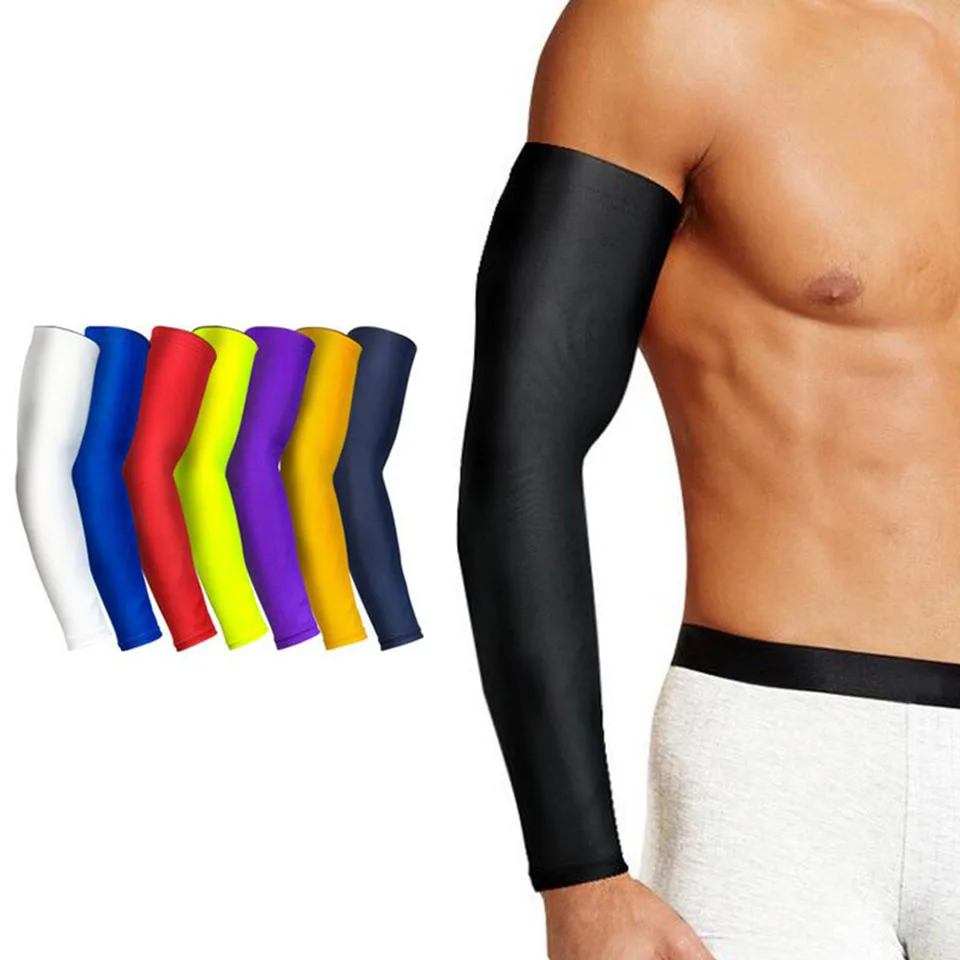 1PCS Basketball Arm Sleeve Armguards Quick Dry UV Protectin Running Elbow Support Arm Warmers Fitness Elbow Pad Cycling