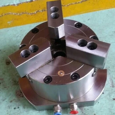 0.4-0.8Mpa 5-170mm KL160TL-3 vertical automatic steel pneumatic/hydraulic 3 claw chuck,lathe machining parts,mechanical fixture