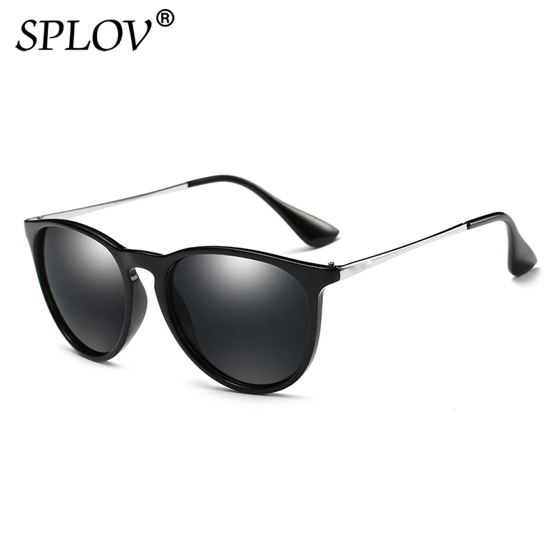 SPLOV-클래식 고양이 눈 편광 선글라스, 빈티지 미러 선글라스, UV400, 브랜드 디자인, 여성 선글라스