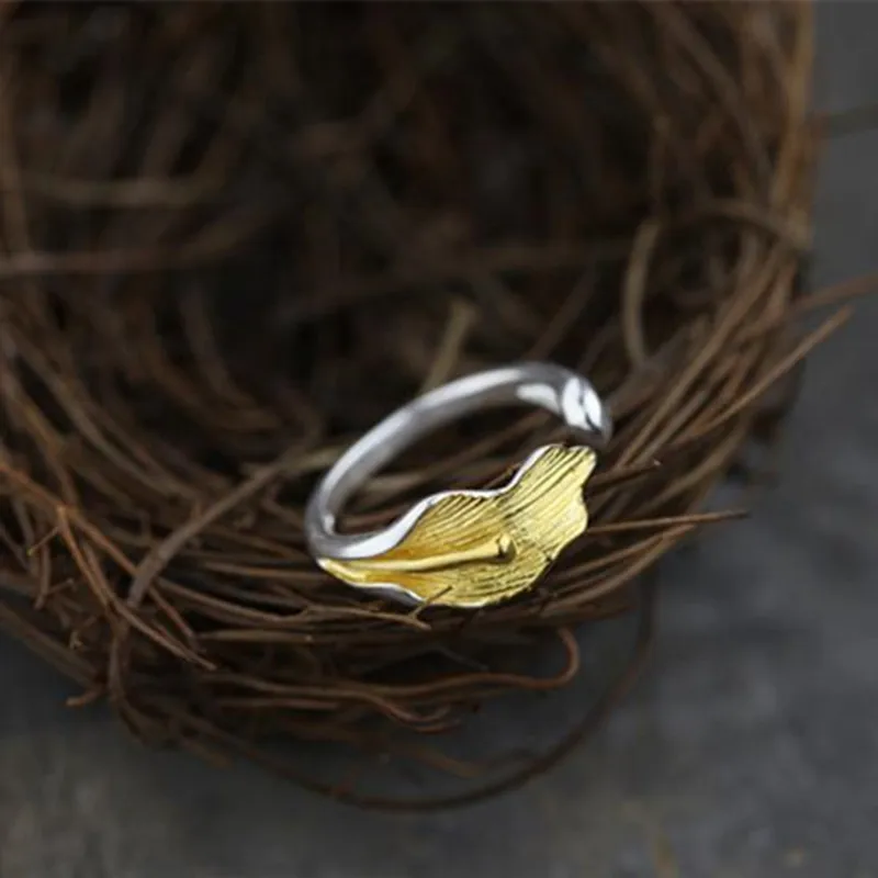 Fashion Female Calla Lily Adjustable Silver Plated Rings Jewelry Fashion Silver Plated Rings For Women Wedding Party Accessories