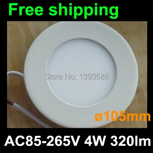 AC85~265V Slim led panel light round 4W CE RoHS