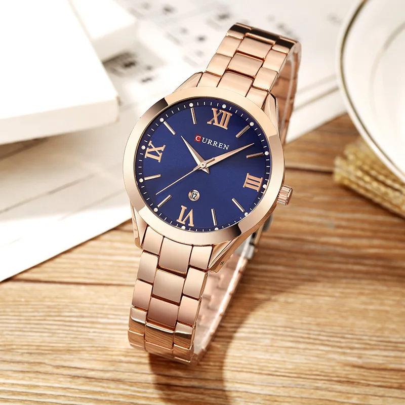 CURREN 9007 Luxury Women Watch Famous Brands Gold Fashion Design Bracelet Watches Ladies Wristwatches Female Relogio Femininos