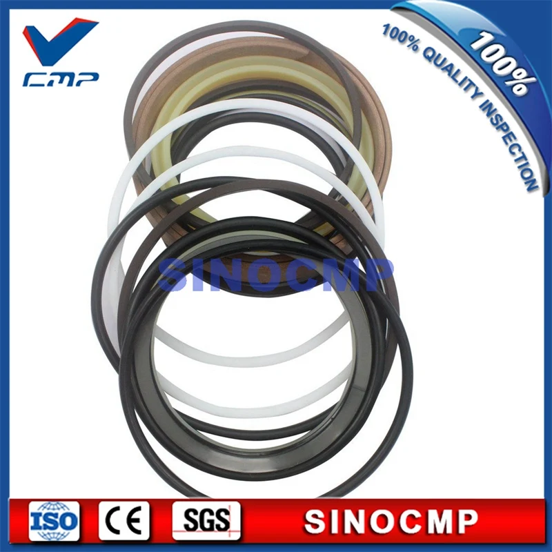 2 sets R130LC-3 R130-3 Boom Cylinder Repair Seal Kit 31Y12-03560 For Hyundai Excavator Service Kits , 3 months warranty