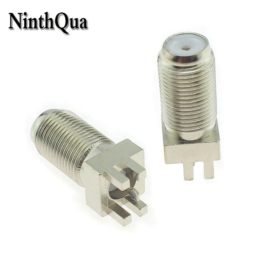 NinthQua 1Pcs 4Pin Inch F Head Socket Welded DIP PCB Connector Terminal