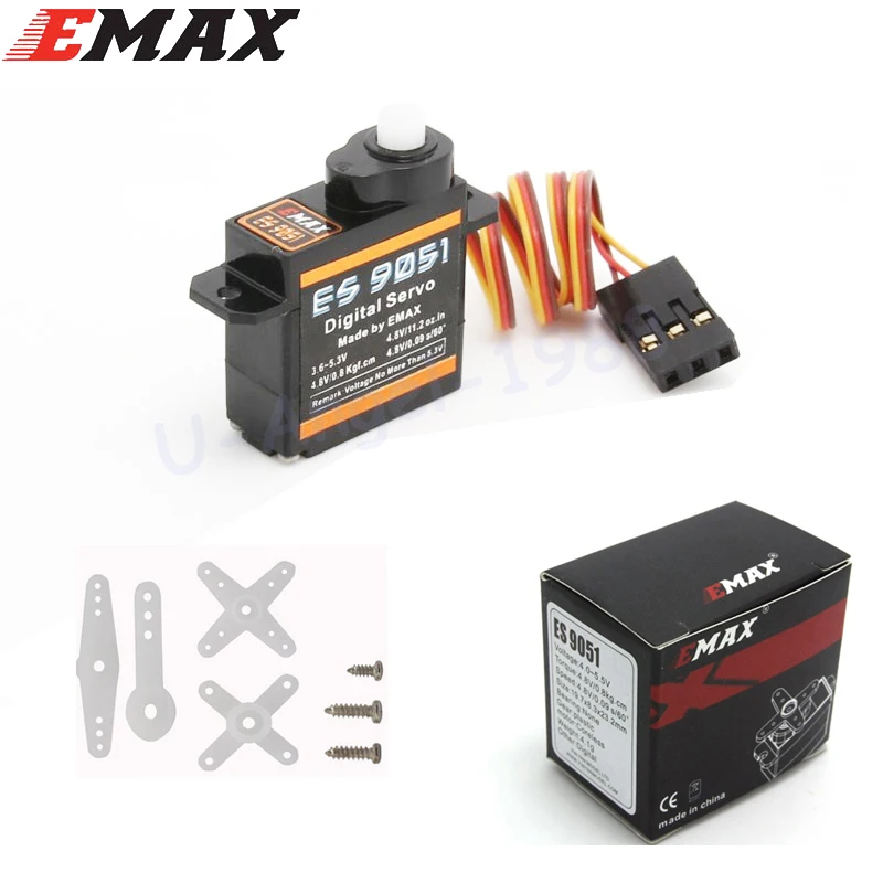 EMAX ES9051 Plastics Digital Servo 4.1g Waterproof Servo with Gears Uesd for RC Car Helicopter Boat Airplane Accessorie