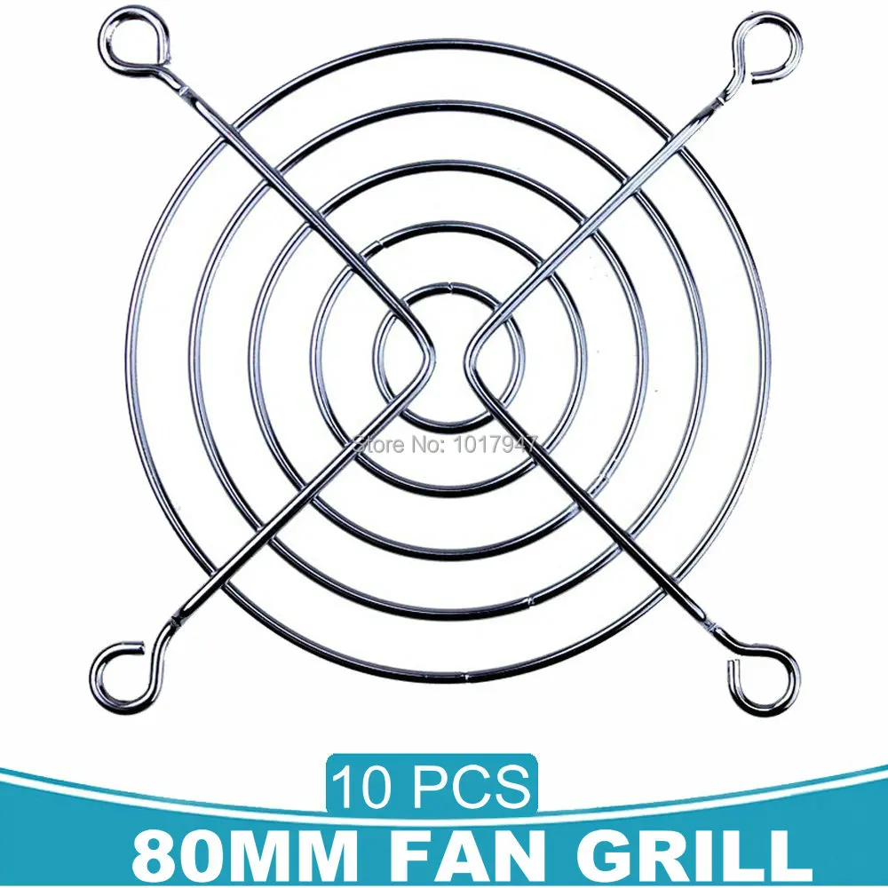 

10 Pieces LOT 80MM Network Rail Fan Grille Mesh Cover 80x80mm 8cm Fan Protector Finger Guard Grill Net