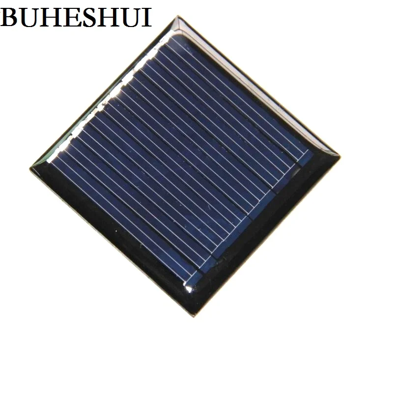 

BUHESHUI Epoxy Mini Solar Cell Module Diy Solar Panel Polycrystalline 0.25W 5V For 3.7V Battery Education Study 45*45mm 100pcs