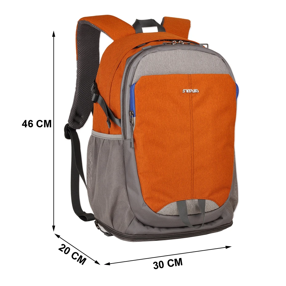 Sinpay-Mochila De Viaje impermeable para hombre y mujer, bolso para ordenador portátil de 15,6 pulgadas, Color azul, naranja y gris, nuevo diseño de