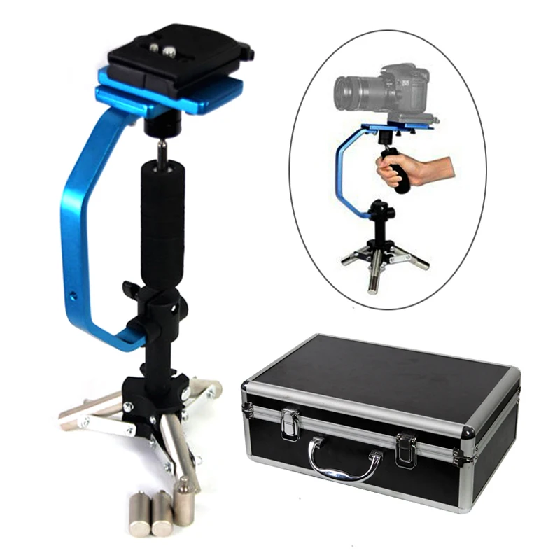 

Free DHL Professional Handheld Stabilizer Camera Support Rig Tripod Stand with Case for DSLR Cameras 5D Mark II III 6D D800 D810