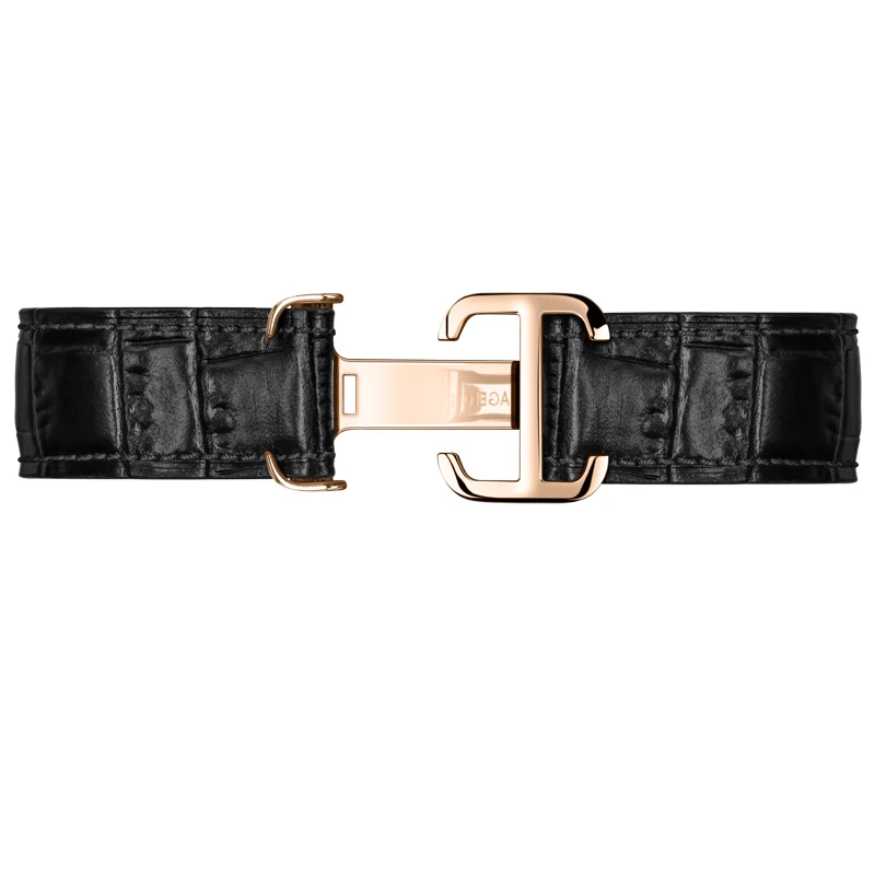 AGELOCER Original Watch Spare Part Width 20mm Genuine Leather Strap 316L Stainless Steel Buckle