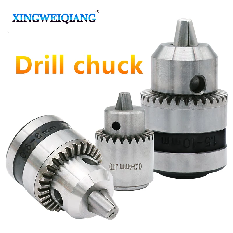 

Key Type Electric Hand Drill Chucks Cap 0.3-4mm 0.6-6mm 1.5-10mm JTO Taper Mount Lathe Chuck PCB Drill Model Tools