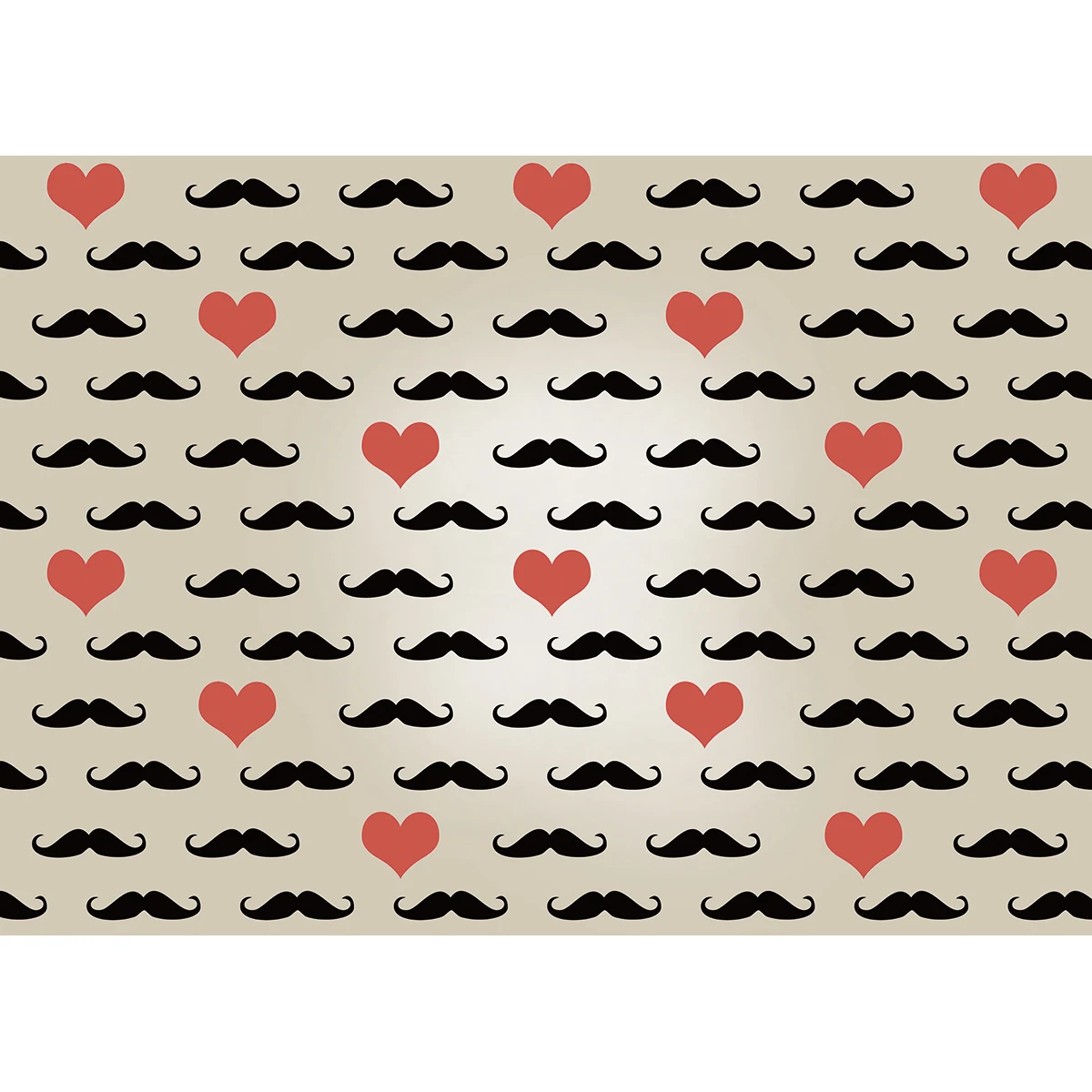 Allenjoy background for family Seamless vintage style pattern mustach heart wedding father backdrop original design fantasy prop