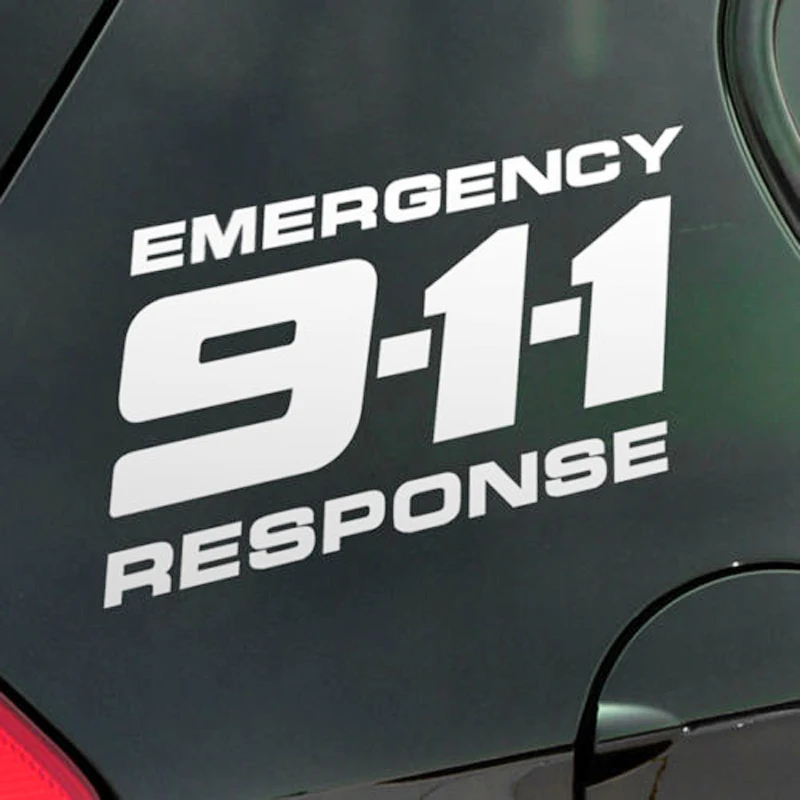 

Автомобильные наклейки 911, аварийная реакция, виниловые аксессуары для мотоциклов, наклейки на бампер окна