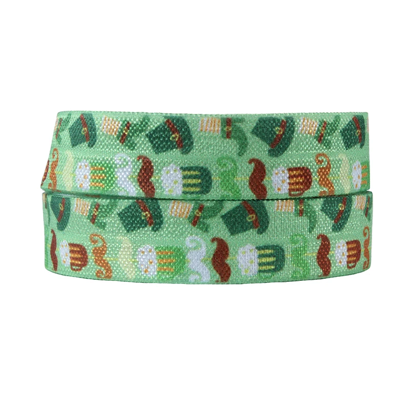 FLRA FOE (100yards/lot)  st patrick celebration fold over elastic