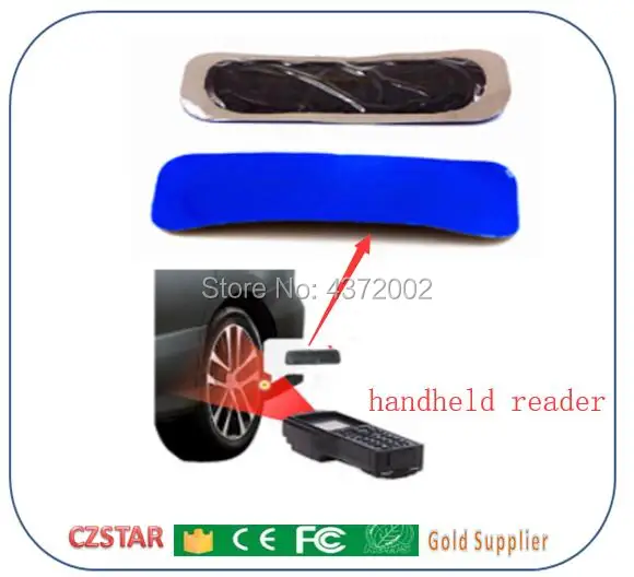 2pcs UHF RFID Tire Patch Tag programmable uhf rfid tags passive tyre gen2 tag for automobile tires management car inventory