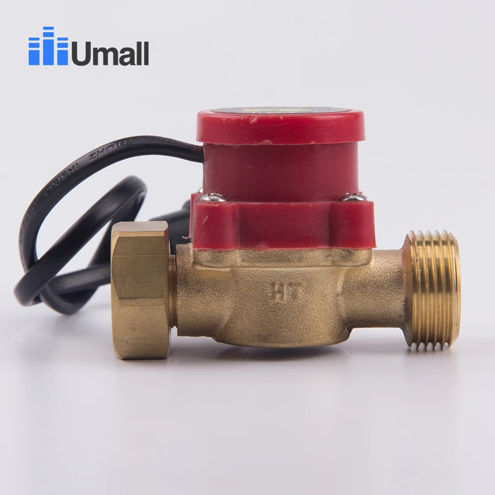 HT-60 90w Water Pump Flow Sensor Switch Solar Heater Brass Automatic Pressure Booster Magnetic Control Valve Part