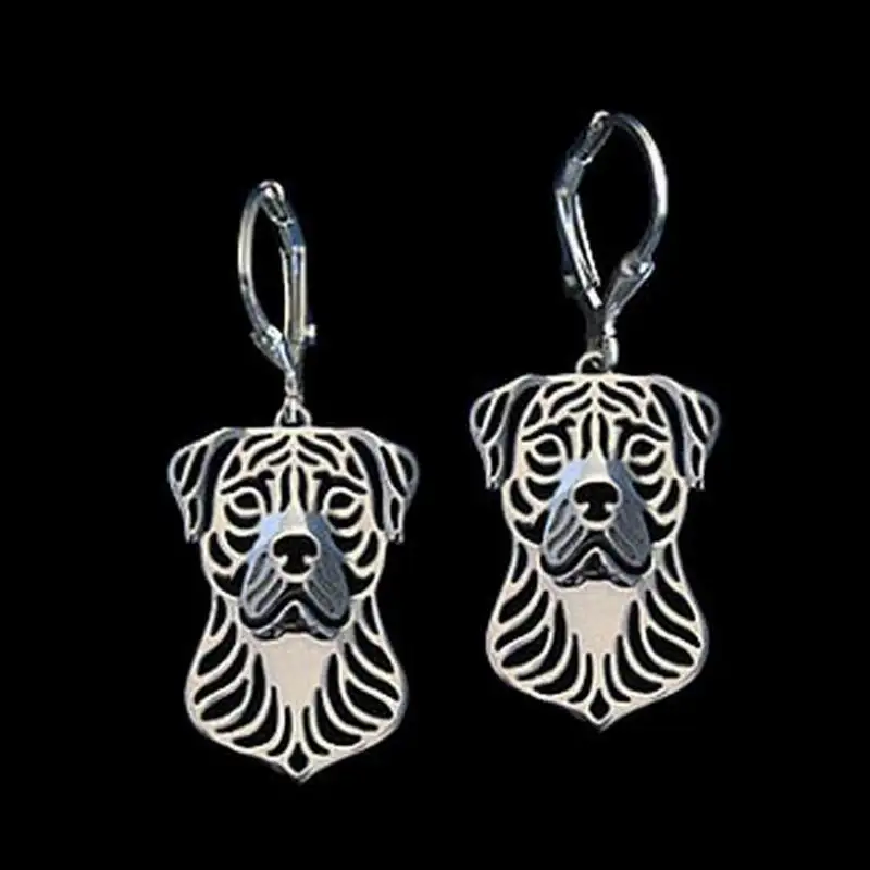 Pendientes De Perro Animal para Amantes Pendientes De Perro De Presa Canario Mujer