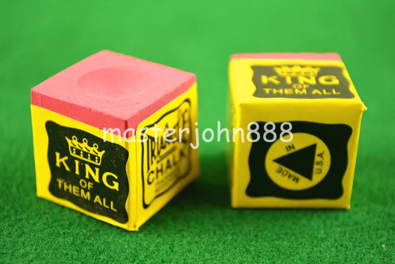 4pcs OF TRIANGLE MASTER Pool Billiards Snooker Chalk Cubes Chalk Green/Blue/Red/Grey