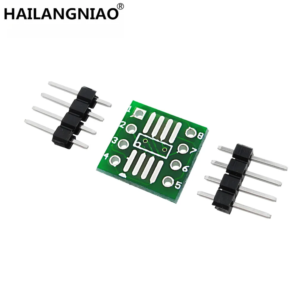 Nowy 20 sztuk/partia SOP8 włącz DIP8/SOIC8 do DIP8 IC adapter gniazdo PB za darmo z pinowym nagłówkiem