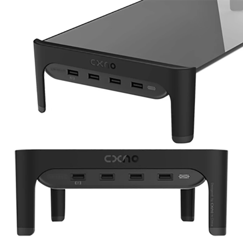 Imagem -03 - Riser-monitor de Mesa para Notebook Suporte Barra de Espaço Antiderrapante Portas Usb Transmissão de Dados e Carregamento Rápido 501l