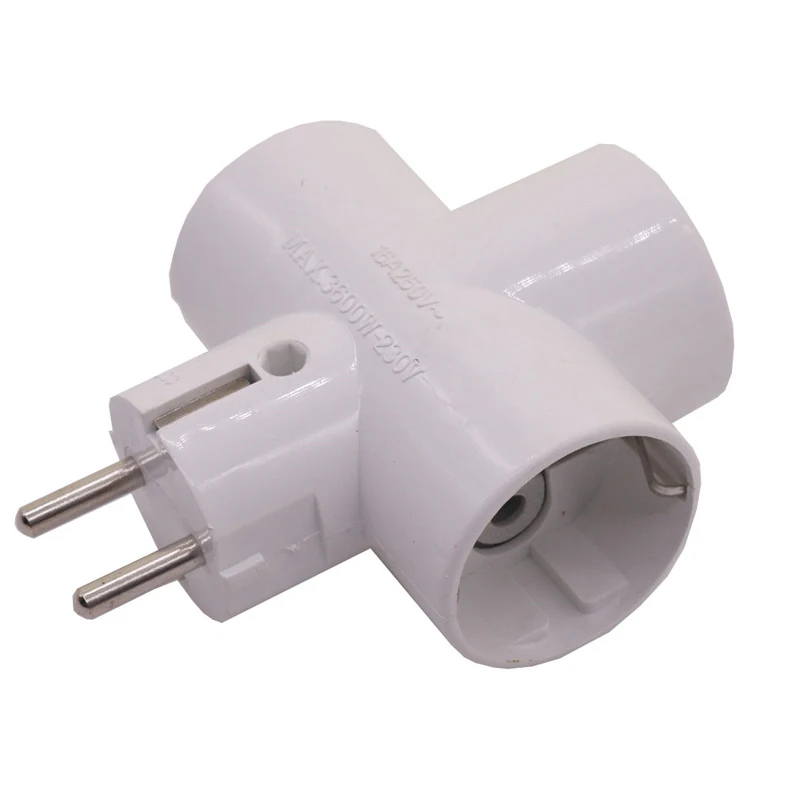 

2PCS 16A MAX 250V 3600W Conversion Socket Wall Socket European Socket Power Supplies AC / DC Adapters Conversion Socket