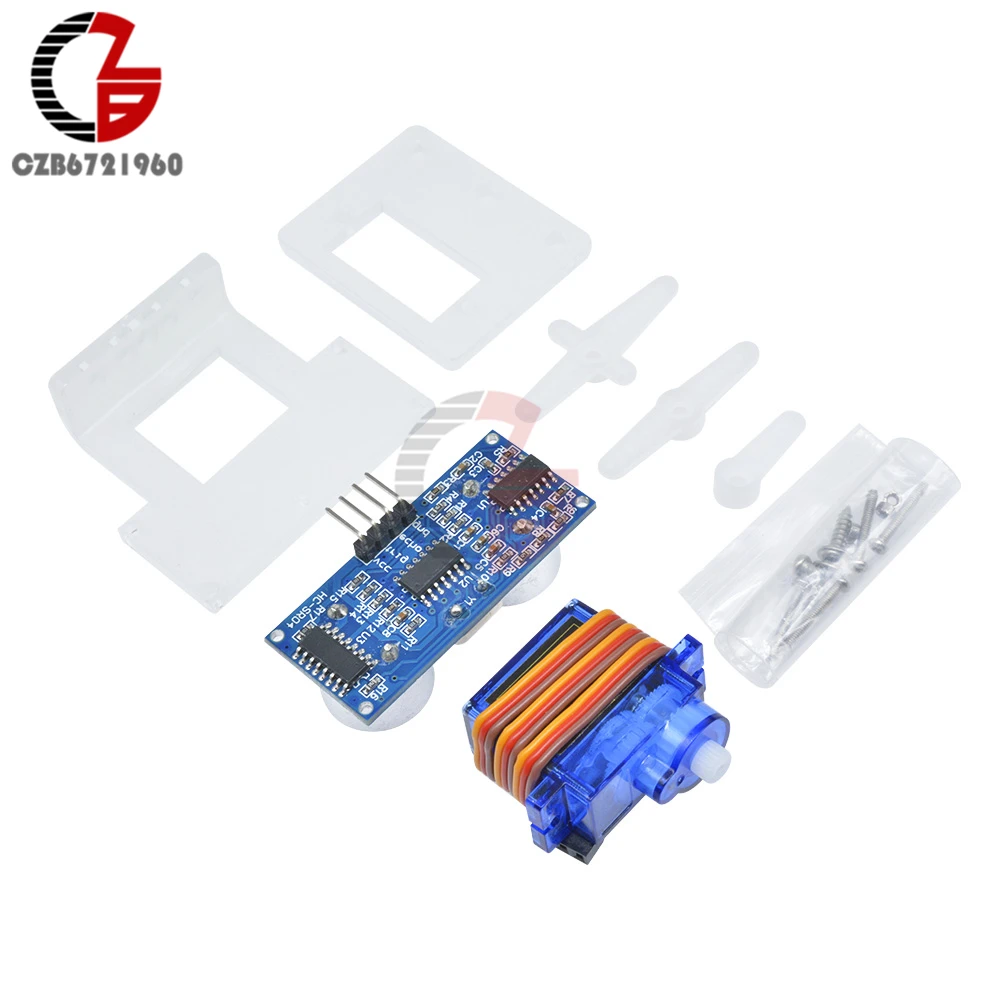 Ultrasonic SR04 + SG90 Servo + Bracket HC-SR04 Distance Sensor Module SG90 Micro Servo for Arduino RC 250 450 Helicopter