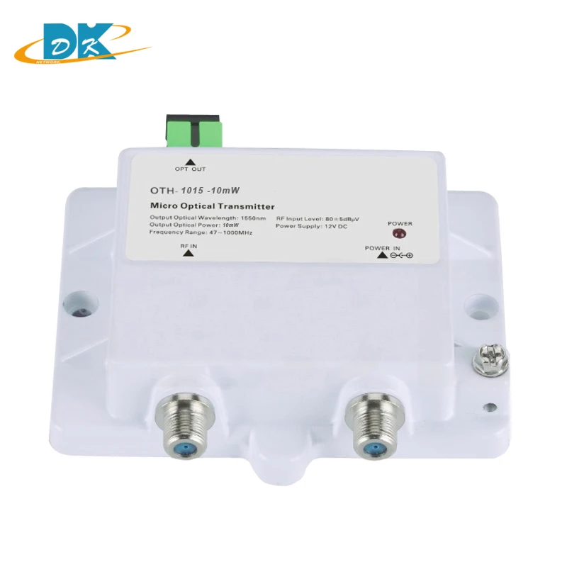 FTTH 1550nm 10mW FTTH micro optical transmitter model OTH-1015-10mw   47-1000MHz 1550NM with SC/APC  fiber optic connnector