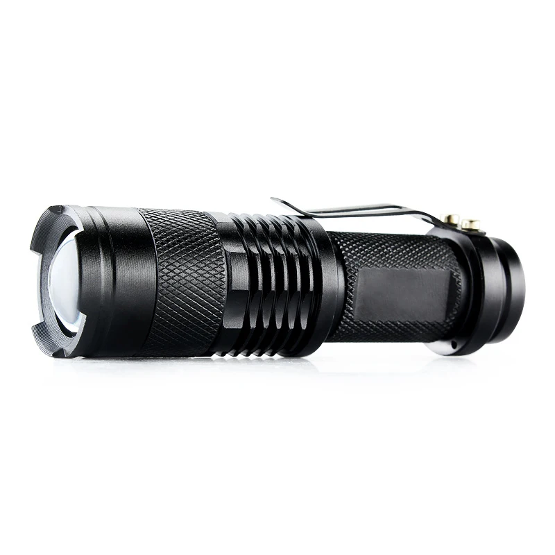 Powerful led Red Light Flashlight Torch 300 Lumen 7W Mini Portable Zoomable LED Flashlight Touch 3 Modes Camping Lanterna Hiking