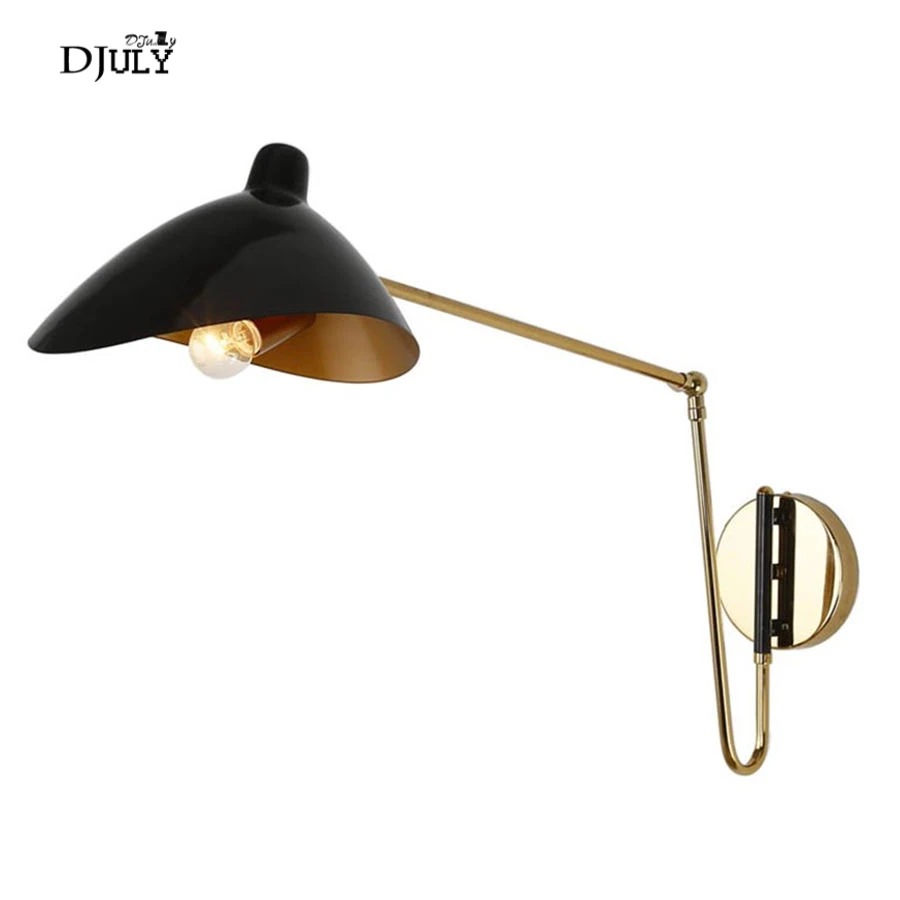 

American retro Duck mouth Rotatable wall lamp for bedroom bathroom study industrial bedside reading lamps loft led staris light